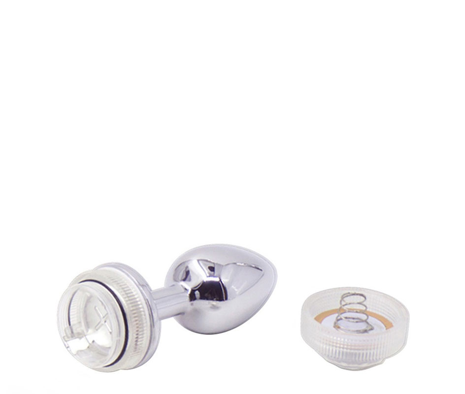 Plug Anal Em Aluminio Cm Luz De Led E Controle Remoto R IMPORT AP LED R Import